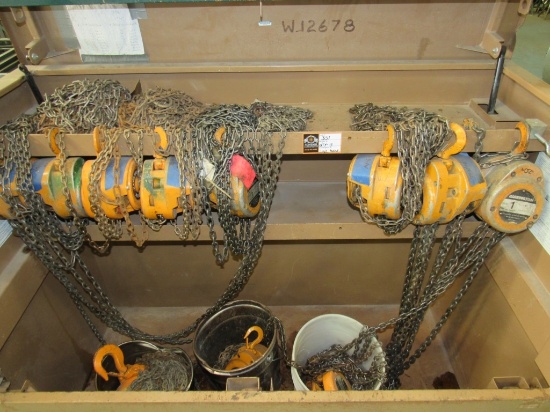 (Qty - 11) Chain Hoists-