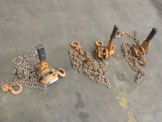 (Qty - 3) 3/4 Ton Rachet Hoist-