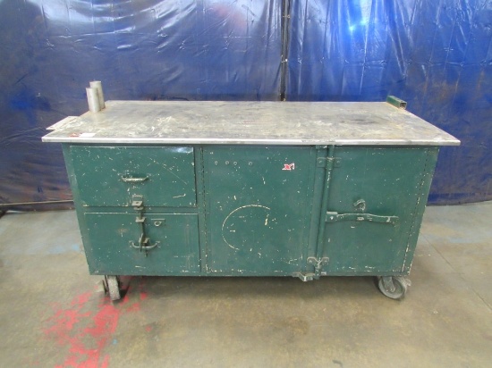 Rolling Work Table/Cabinet-