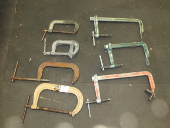(Qty - 7) Assorted Clamps-