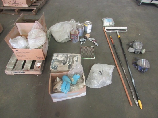 Canvas Dropcloth, Rollers, Spray Guns-