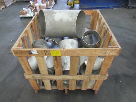 Stainless Steel Elbows and Crate-