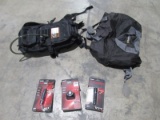Backpack, Duffel Bag, Head Lamp and Flash Lights-