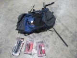 Backpack and Flashlights-
