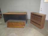 Desk, Shelf and Bookcase-