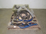 Assorted Casters and Water Hoses-