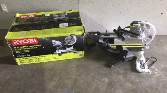 Ryobi 10" Sliding Compound Miter Saw w/ Laser-