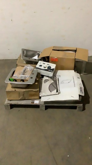 Assorted Sinks and Outdoor Grill Parts-
