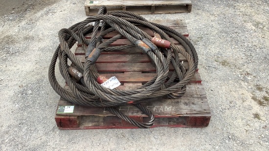 (qty - 5) Braided Steel Slings-