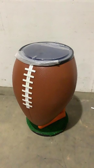 39" Football-Shaped Rolling Beverage Cooler-