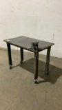 Rolling Shop Table w/ Vise-