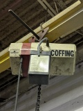 Coffing 1 Ton Electric Chain Hoist w/ Trolley-