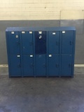 Industrial Lockers with 10 Doors