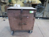 Rolling Shop Cart and Contents-