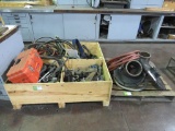 Crate and Pallet of Assorted Hardware-
