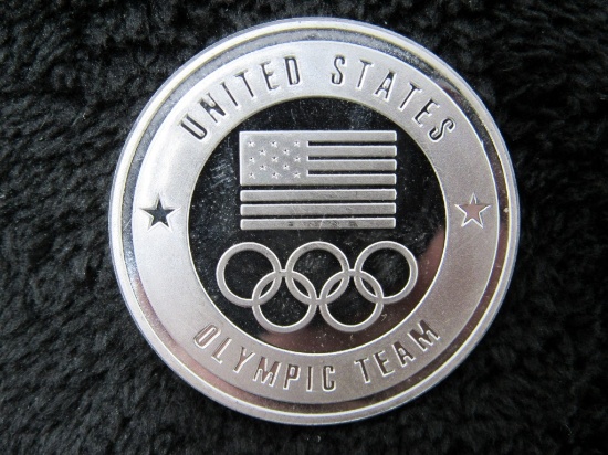 1 Troy Ounce US Olympic Silver Round-