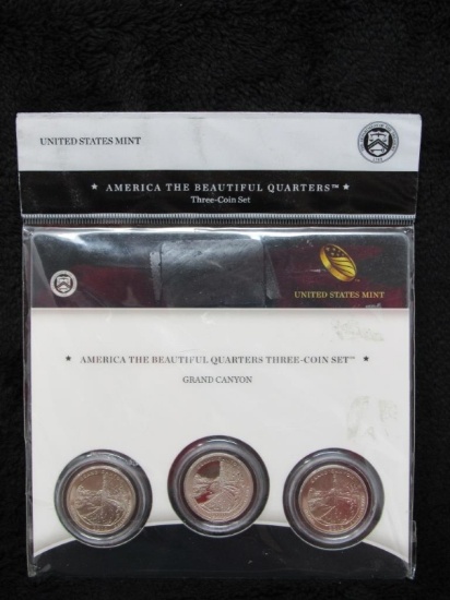 America The Beautiful Quarters 3-Coin Set-