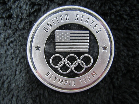 1 Troy Ounce US Olympic Silver Round-