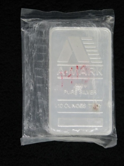 A-Mark 10 Troy Ounce Silver Ingot-