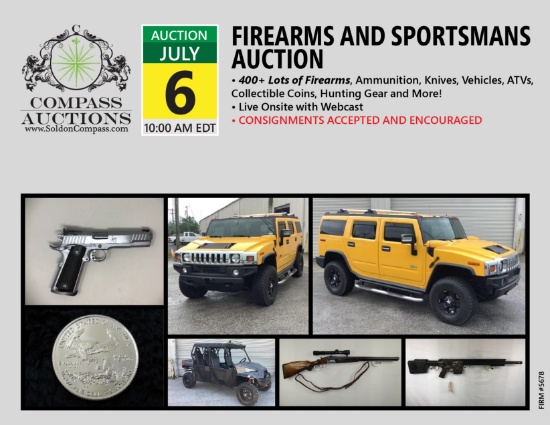 Firearms, Sportsman and Coin Auction