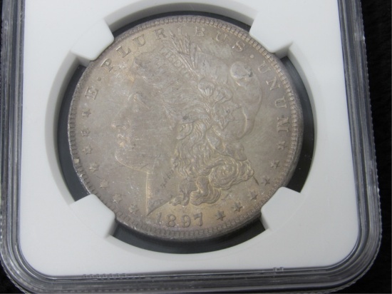 1897-P Morgan Silver Dollar-