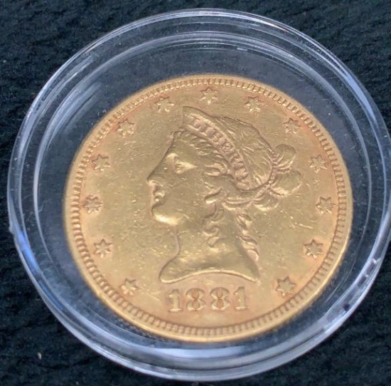 1881 $10 Gold Eagle-