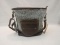 Silvered Cowhide and Leather Bag- New With Tags