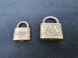 (qty - 2) Antique Locks without Keys-