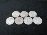 (qty - 7) 1943 Liberty Half Dollars-