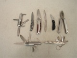 (qty - 8) Assorted Pocket Knives and Box Cutters-