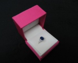 Oval 2.50 ct Sapphire & Baguette Ring-