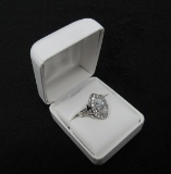 Antique Style 2.50 ct White Topaz Solitaire Ring-