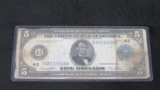 1914 $5 Large Bill-