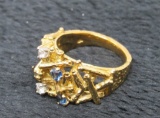 18K Yellow Gold Ring-