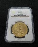 1924 $20 Gold St Gaudens NGC MS63-