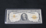 1922 $10 Gold Certificate-