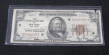 1929 $50 National Currency Bank of New York-