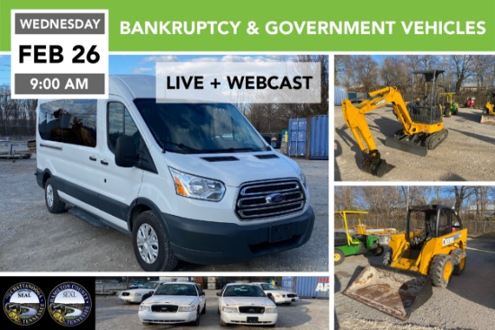 Bankruptcy, Government Vehicles and Surplus