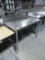 Rolling Stainless Steel Prep Table-