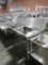 Rolling Stainless Steel Cutting Board Table-