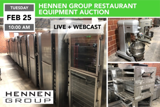 Hennen Group Surplus Restaurant Equip. & Supply