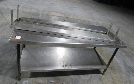 Stainless Steel Table with Rack-