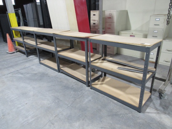 (Qty - 5) Steel Shelving-