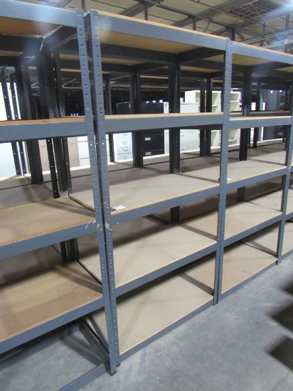 (Qty - 3) Steel Shelving-