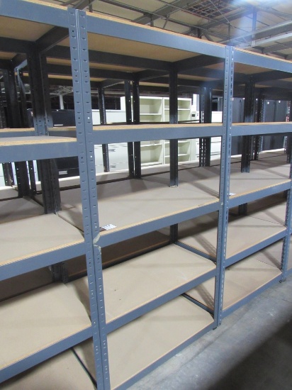 (Qty - 3) Steel Shelving-