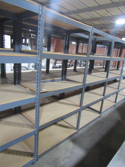 (Qty - 3) Steel Shelving-