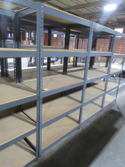 (Qty - 3) Steel Shelving-