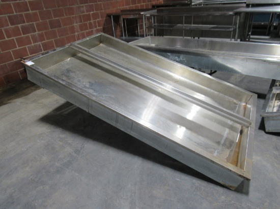 Stainless Steel Basin With Refrigerator-