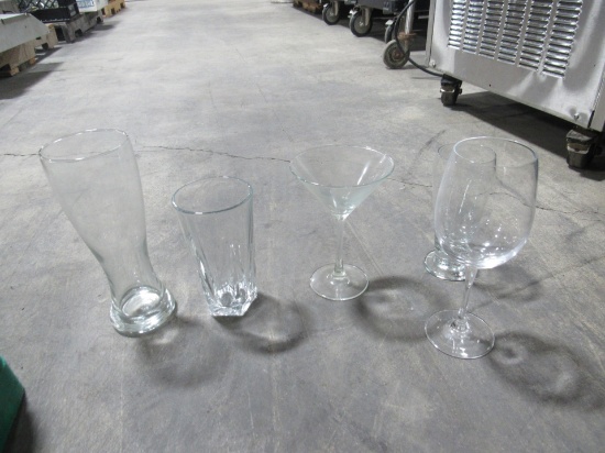 Assorted Glasses and Glass Carriers-
