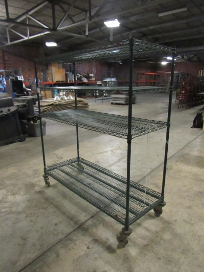 Rolling Metal Wire Rack-